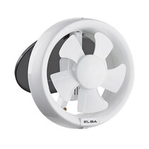 ELBA 6" GLASS WALL MOUNTED VENTILATION FAN (EGVF-E0615(WH))