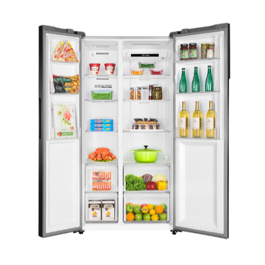 HAIER SIDE BY SIDE 628L INVERTER FRIDGE - GLASS BLACK (HRF-619SI(B))