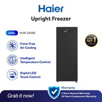 HAIER UPRIGHT FREEZER 168L (HUR-181NE)