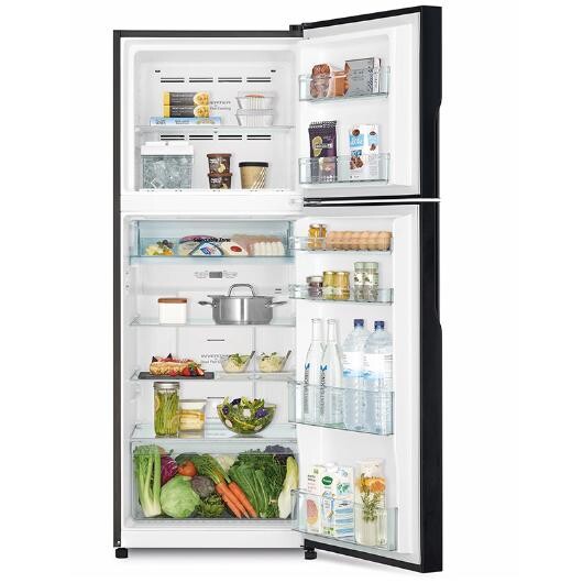 HITACHI 2 DOORS 403L INVERTER FRIDGE - SILVER (R-VX460PM9 BBK)