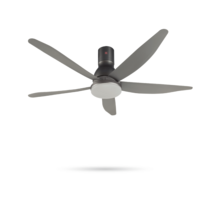 KDK 60'' 5 BLADES CEILING FAN WITH LED - GREY (K15UW)