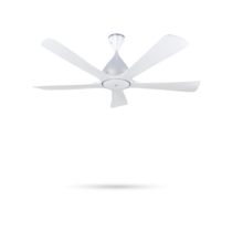 KDK 60'' 5 BLADES CEILING FAN WITH R/CONTROL - WHITE (K15YC)