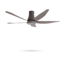 KDK 60'' 5 BLADES DC MOTOR CEILING FAN SHORT PIPE - BROWN (K15YX-QBR)