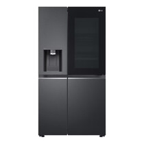 LG SIDE BY SIDE 635L INVERTER FRIDGE - MATTE BLACK (GC-X257CQES)