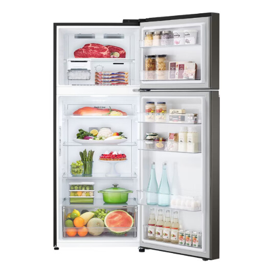 LG 2 DOORS 423L INVERTER FRIDGE- BLACK STEEL (GN-B392PXBK)