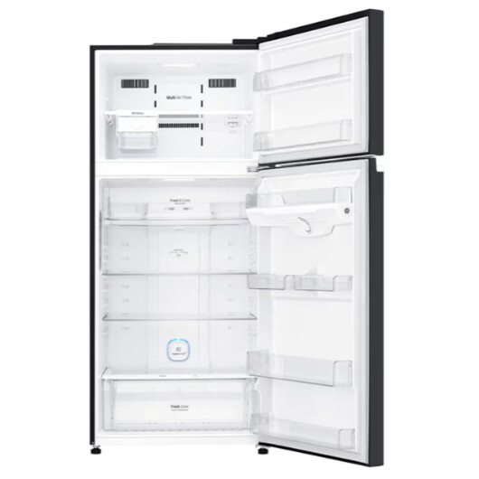 LG 2 DOORS 547L INVERTER FRIDGE - BLACK GLASS (GN-C702SGGM)