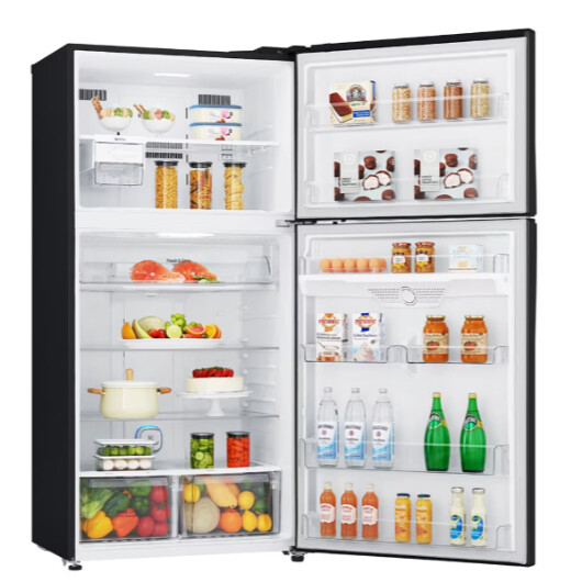 LG 2 DOORS 602L INVERTER FRIDGE - BLACK METAL (GR-H802HQHM)