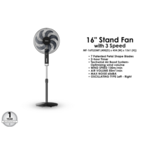 MIDEA 16" STAND FAN WITH TIMER (MF-16FS23MT)