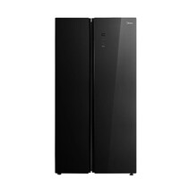 MIDEA SIDE BY SIDE 660L INVERTER FRIDGE - BLACK GLASS (MDRS712FIE63B)