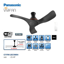 PANASONIC 48" 3 BLADES CEILING FAN WITH R/CONTROL - BLACK (WIFI) (F-M12ECVBKH)