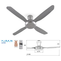 PANASONIC 56" 4 BLADES CEILING FAN -SILVER GREY (F-M14E2VBHH)