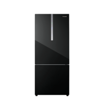 PANASONIC 2 DOORS 407L INVERTER FRIDGE -GLASS BLACK (NR-BX421WGKM)