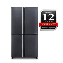 SHARP 4 DOORS 750L INVERTER FRIDGE -DARK GREY METAL (SJF921VMSS)