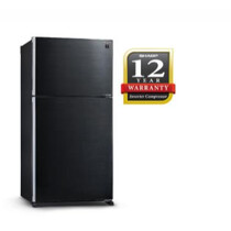 SHARP 2 DOORS 610L INVERTER FRIDGE-METAL BLACK (SJP601MFMK)