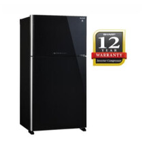 SHARP 2 DOORS 670L INVERTER FRIDGE-METAL BLACK (SJP782MFGK)