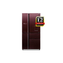 SHARP 4 DOORS 780L INVERTER FRIDGE -MAROON GLASS (SJF889WGM)