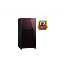 SHARP 2 DOORS 610L INVERTER FRIDGE -MAROON GLASS (SJP682MFGM)