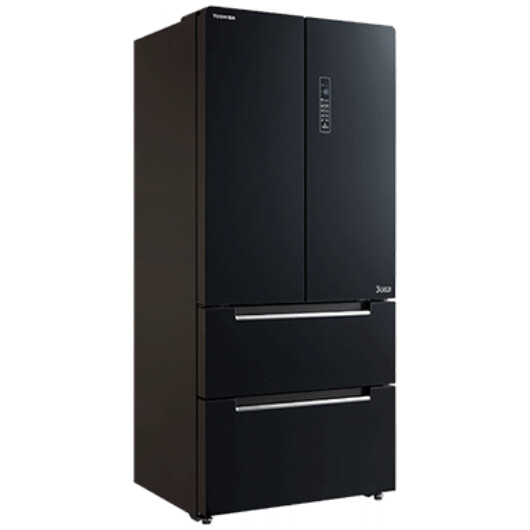 TOSHIBA 4 DOORS 582L INVERTER FRIDGE -GLASS BLACK (GR-RF532WE-PGY(22))