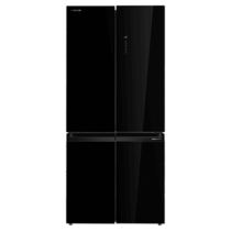 TOSHIBA 4 DOORS 590L INVERTER FRIDGE -GLASS BLACK (GR-RF677WI-PGY(22))