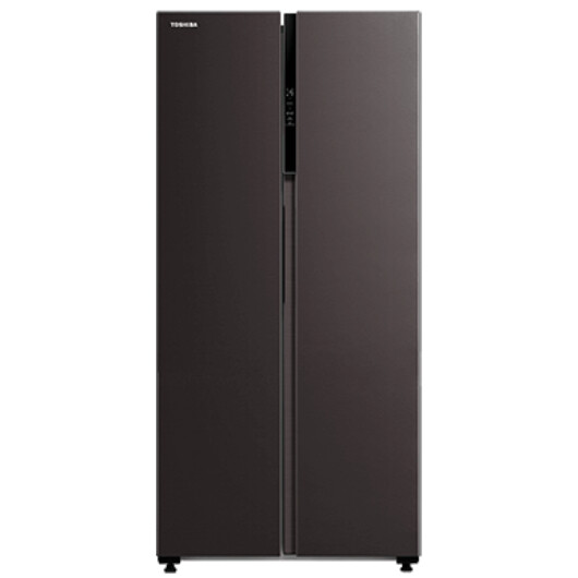 TOSHIBA SIDE BY SIDE 530L INVERTER FRIDGE -SATIN GREY (GR-RS600WI-PMY(37))